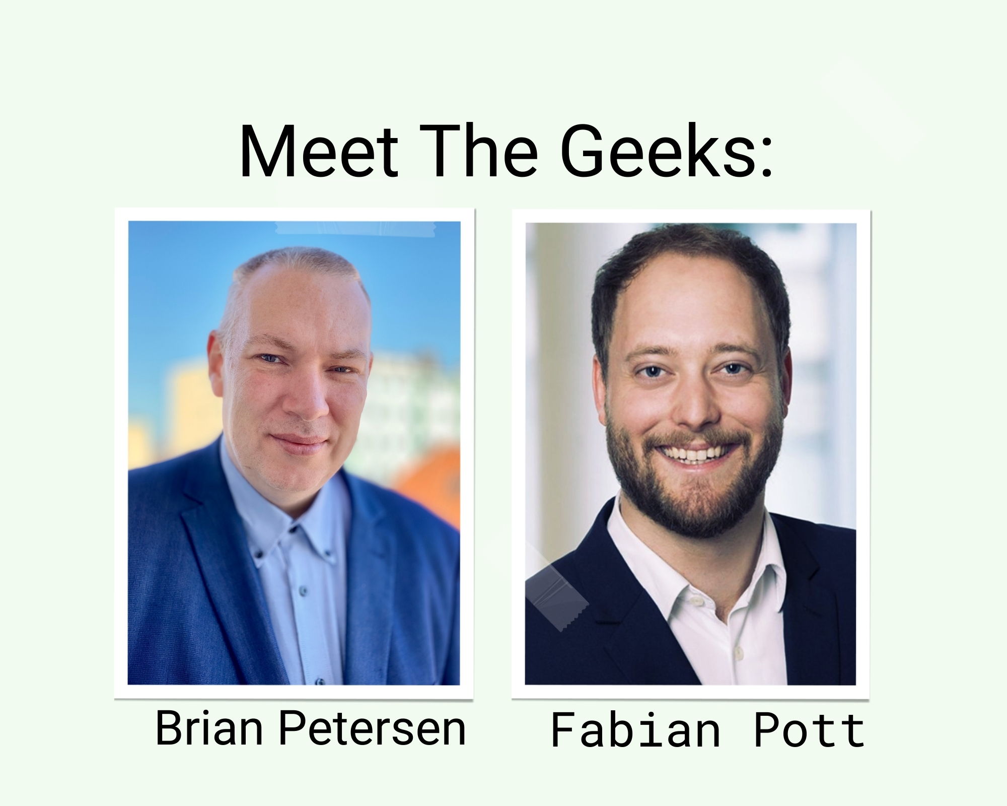 Fabian Pott and Brian Petersen from SEO Geek Lab